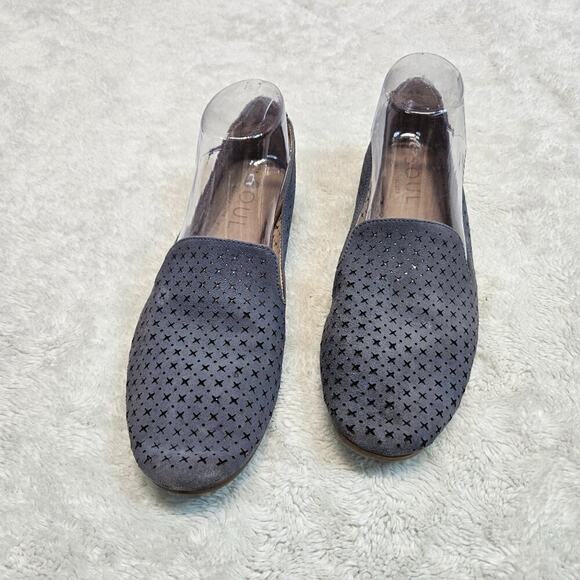 Soul Naturalizer Janelle Dusty‎ Blue Suede Slip Pull On Loafer Shoes Women 9.5 M - Picture 1 of 9